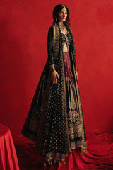 Mohsin Naveed Ranjha “Dil Raas” Luxury Festive Ensemble – Hand-Embellished Black Silk Lehenga Choli for Fatimaa Store