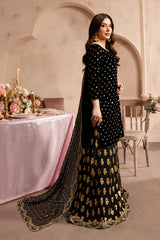 V. Black Amani II 3Pc - Embroidered Luxe