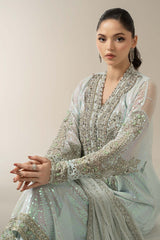 3 Piece Embroidered Chiffon Suit - Maria B