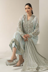 3 Piece Embroidered Chiffon Suit - Maria B