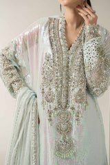 3 Piece Embroidered Chiffon Suit - Maria B