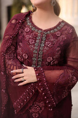 Maria.B Chiffons MPC-26-108-Burgundy