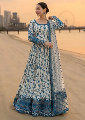 Faiza Saqlain sky white lawn 2026