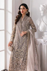 3-PC Unstitched Embroidered Organza By Maria B | BD-3006