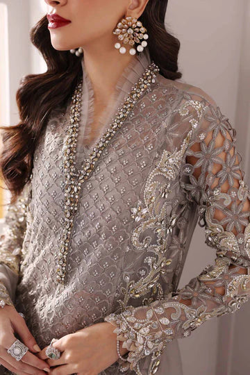 3-PC Unstitched Embroidered Organza By Maria B | BD-3006