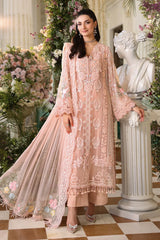 Maria B Peach Embroidered 3 Piece