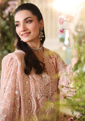 Maria B Peach Embroidered 3 Piece