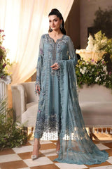 Maria B - 3 Piece Embroidered Chiffon Suit - MPC-26-106